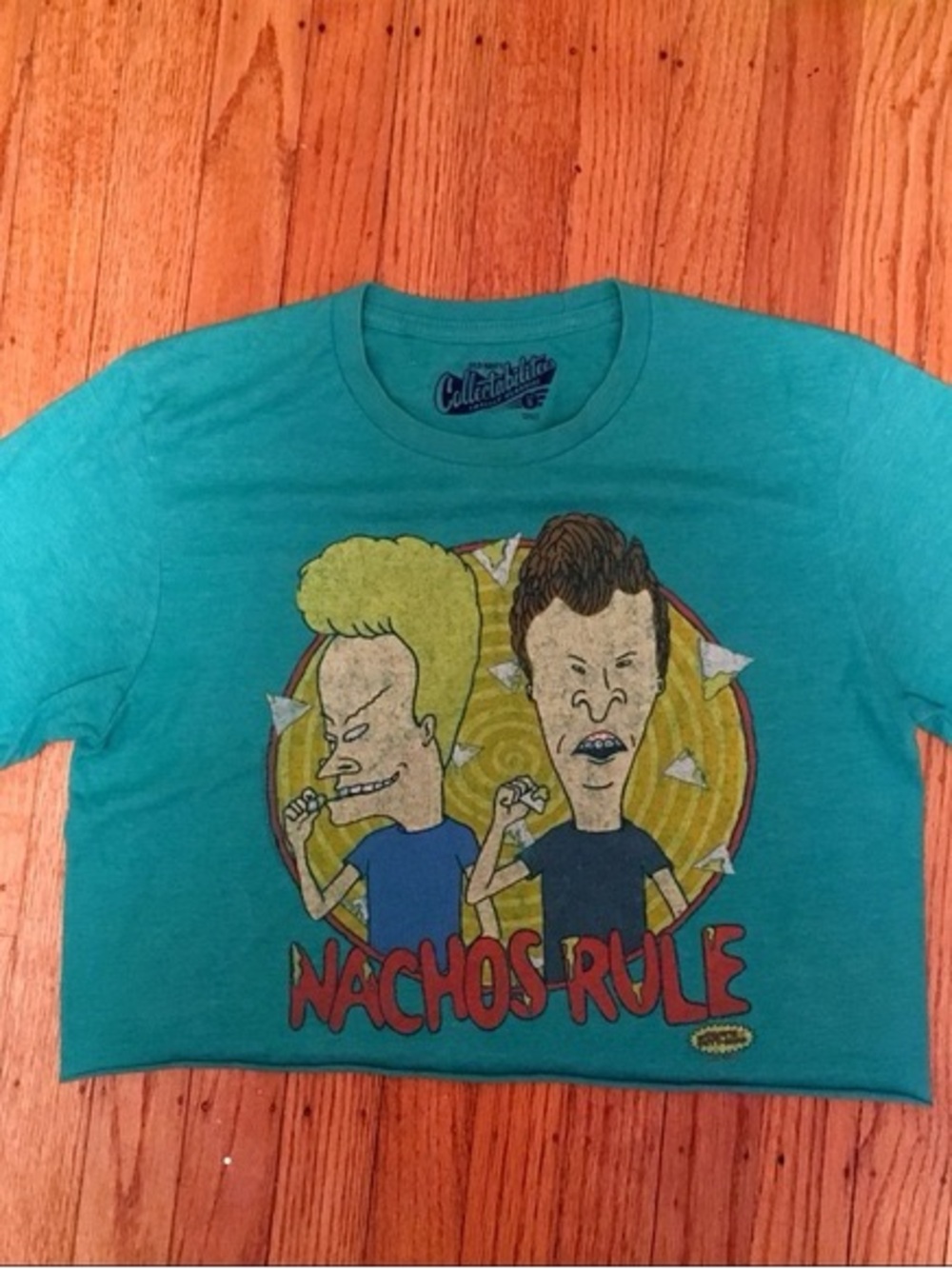 Beavis and Butt-Head "Nachos Rule" Graphic Tee - Teal